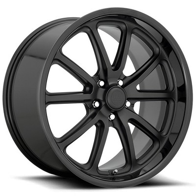 US Mags U123 Rambler 20x8 5x5'' +1mm Double Black Wheel Rim 20'' Inch