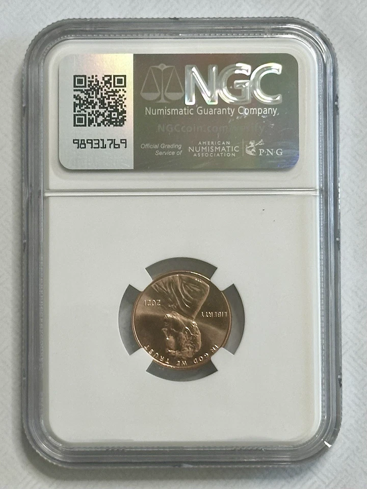 2021 P 1c Lincoln Cent NGC PF67 RD Ultra Cameo Beautiful USA 🇺🇸 COIN - Image 2 of 4