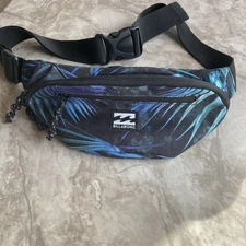 Unisex Billabong Zip Fanny Pack Bag Purse Adjustable Festival Concert Surf 11x5”