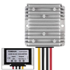 Golf CART Voltage Reducer Converter 48V to 12V 20A 240W DC Voltage Regulator ...