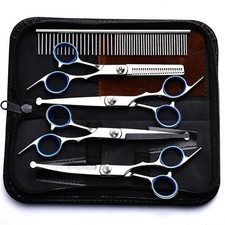 5 in 1 Professional Dogs Grooming Scissors Set Stainless Steel Dog and Cat Hair