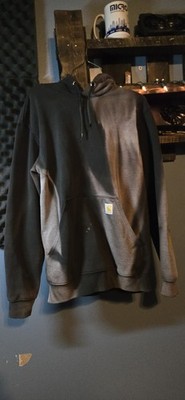 Carhartt Black/Gray Naturally Sun Bleached Long Sleeve Pullover Hoodie Men's 