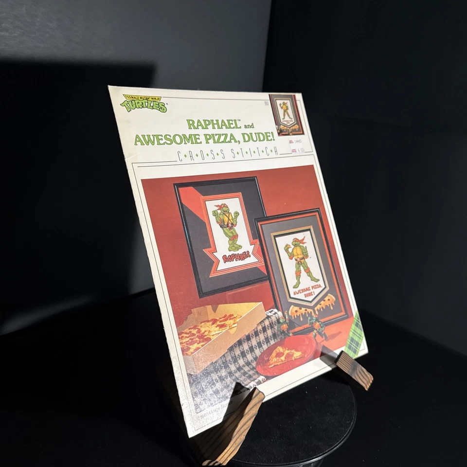 Plaid Raphael and Awesome Pizza Dude Cross Stitch Pattern #9002 Mirage Studios - Image 2 of 4