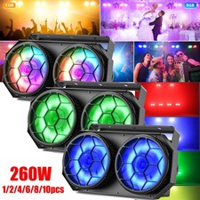 2IN1 COB LED Par Light 260W Audience Blinder Light DMX DJ Disco Party 1-10PCS