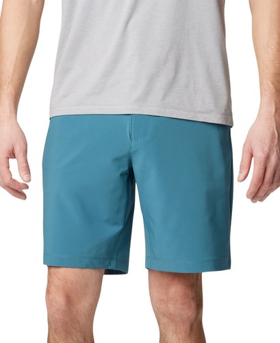 Columbia Men Regular fit Athletic Shorts 42 / 9 Green Solid Stretch
