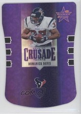 2005 Leaf Rookies & Stars Crusade Purple Die-Cut 45/50 Domanick Davis #C-9 0t2
