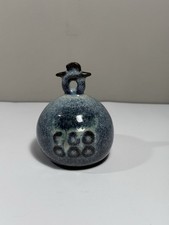 Matsushiro Ware Clay Bell Rokumonsen Amulet N...