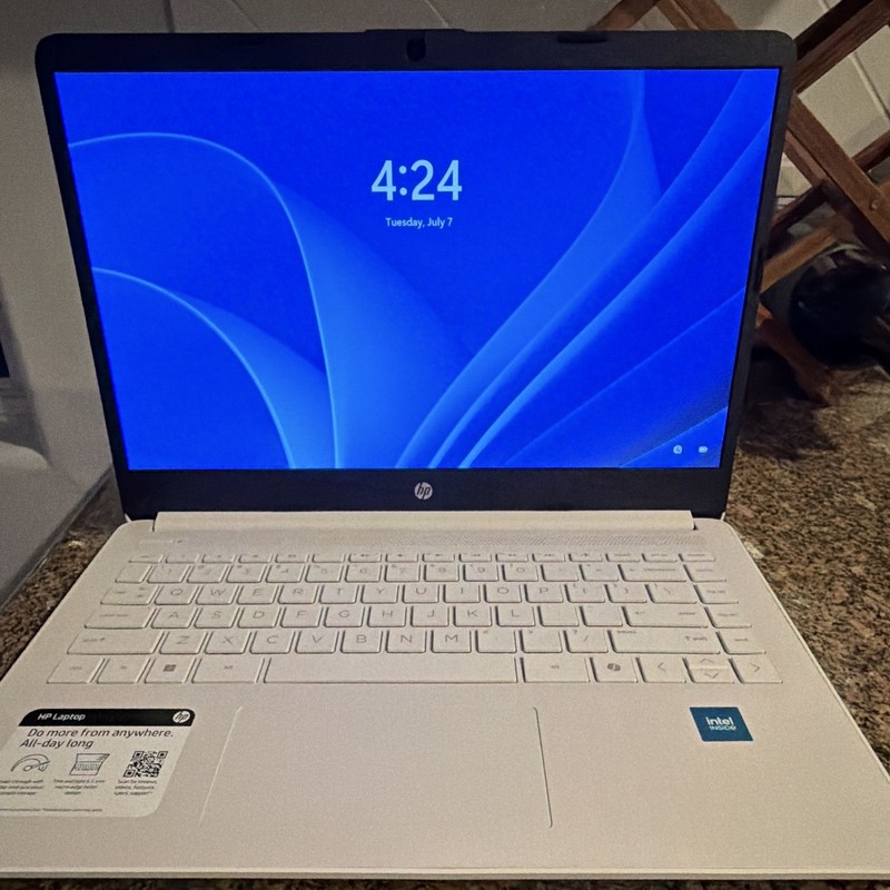 HP 14in Laptop Intel Celeron N4500 16GB RAM 64GB eMMC Win 11 S Silver