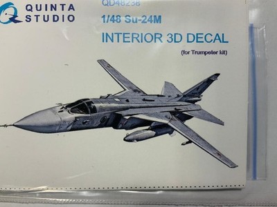 Quinta Studio 1/48 Su-24M Interior 3D Decal (for Trumpeter kit) #QD48238