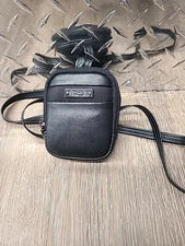 Kenneth Cole Reaction Small Camera Case Black Leather EUC