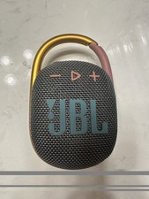 JBL Clip 4 Portable Bluetooth Speaker, Rechargeable, Pink  Gold  Grey