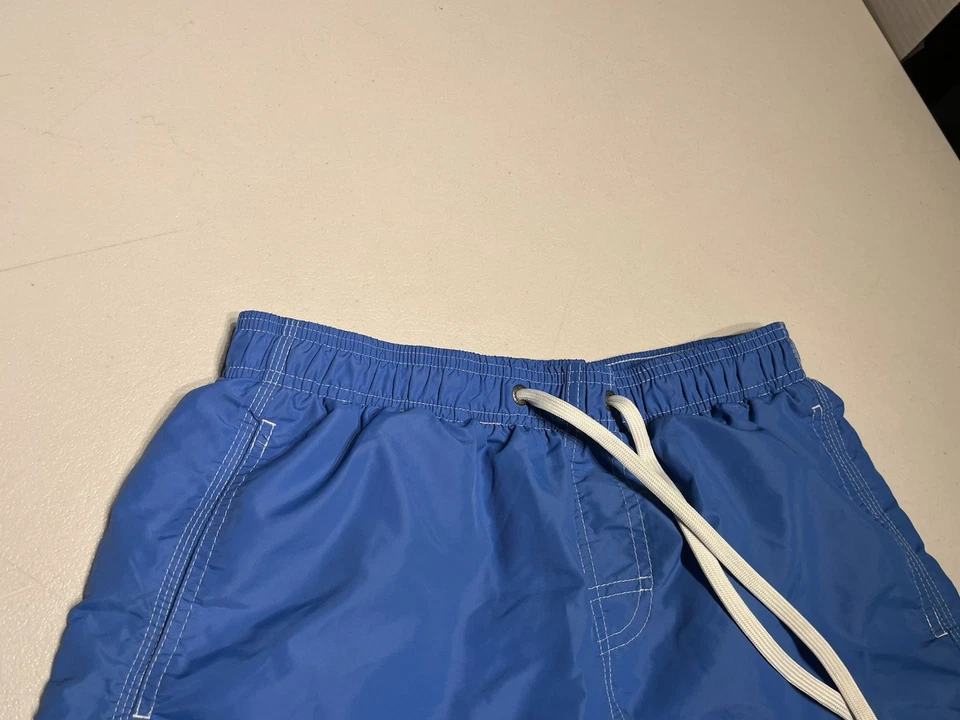 Pantalones Cortos Sundek Para Hombre Pequeños Azul Amarillo Board Trunks Playa Surf Forrados Peces Foto 3 de 4