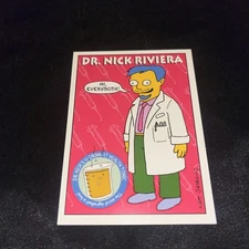 Dr. Nick Riviera 1993 Skybox Simpsons Character Card #S37, NM-MT