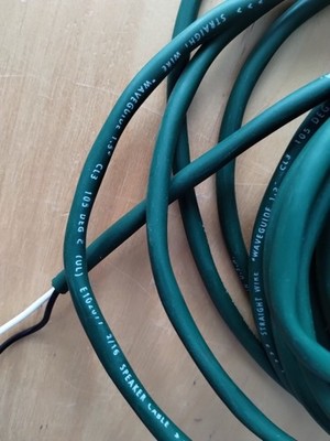 Audiophile StraightWire Waveguide Speaker Cables X3  2 at 10 Ft &  1 at 7.5 Ft 