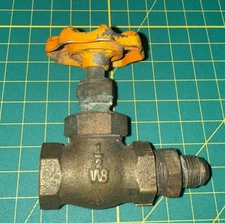 Vintage Wolverine Brass Works Valve 1/2” Plumbing Plumber Orange