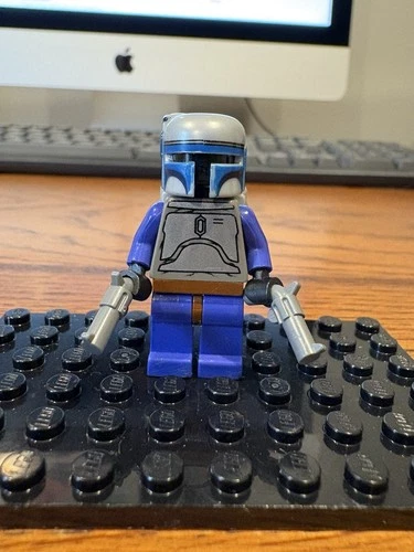 😱 LEGO Star Wars Minifigure Jango Fett w/ Balaclava Head From Set 7153 Mini Fig