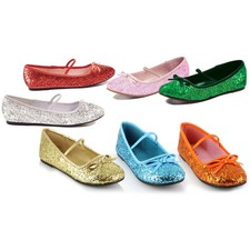 Ellie 1031 Ballet Slipper With Glitter Child Girls Shoes Flats 013/Ballet