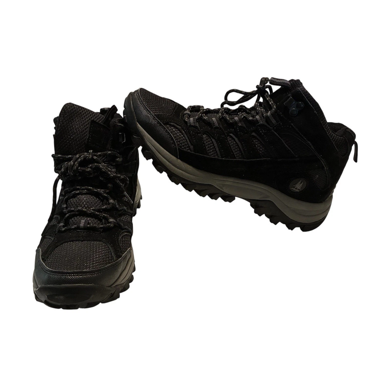 G.H. Bass Black Leather Hiking Boots Men’s US 8 – Rugged Moc-Toe Trail Ready