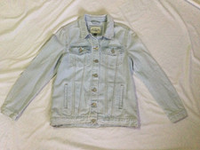 Ashley Vintage Charm Womens Light Blue Denim Jean Jacket Size Small