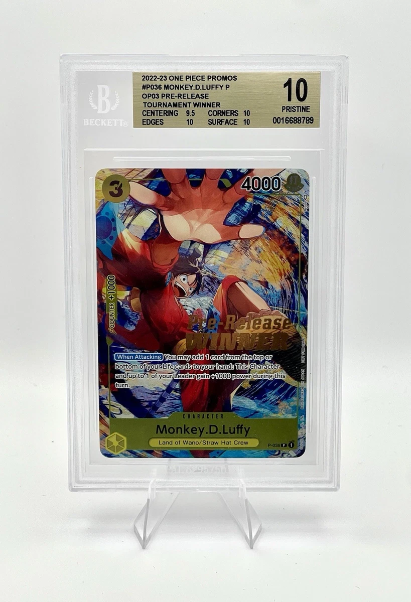 Monkey.D.Luffy P-036 One Piece Promotion Cards for sale | eBay