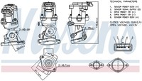 1X Nissens 98240 Agr-Ventil FüR CitroëN Peugeot Land Rover Jaguar