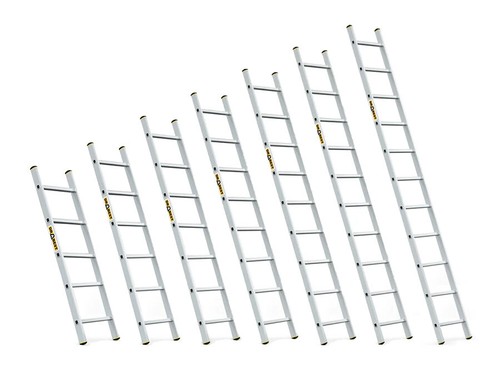 Stufenanlegeleiter aus Alu Stufenleiter, Leiter - Bild 1 von 18
