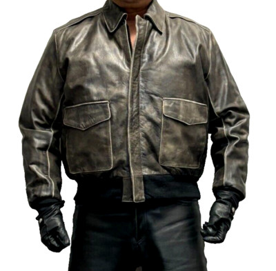 Jamin Leather Vintage Brown A2 Leather Bomber Jacket Size 3XL (New