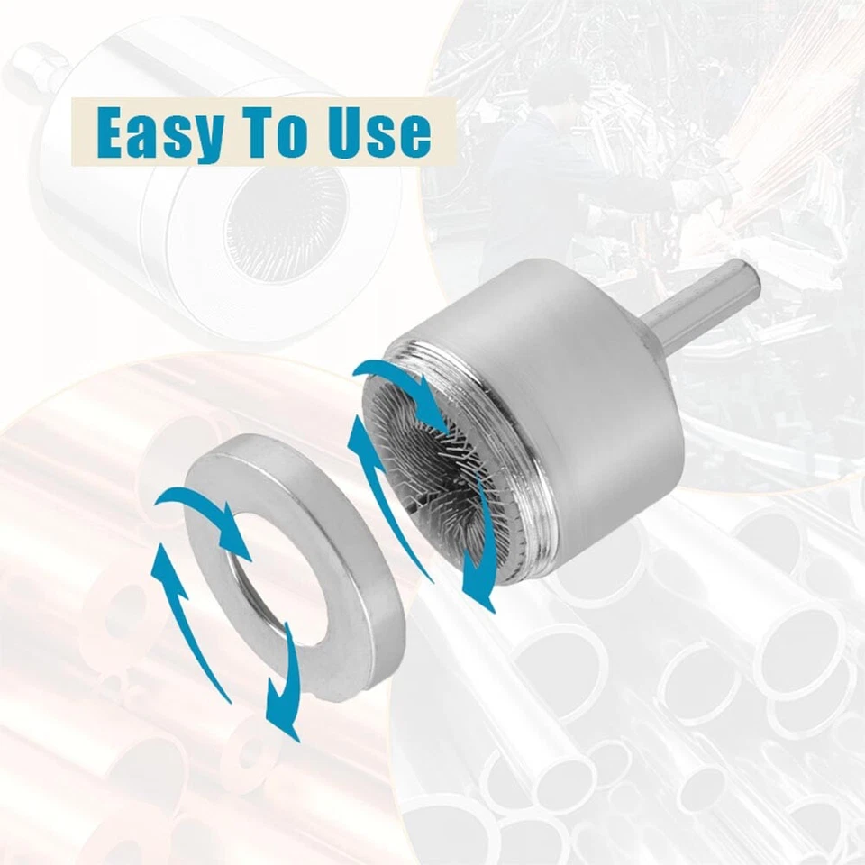 Cepillo de limpieza de tubos de cobre completo 2 piezas de metal 15 mm/22 mm EE. UU. Foto 4 de 4