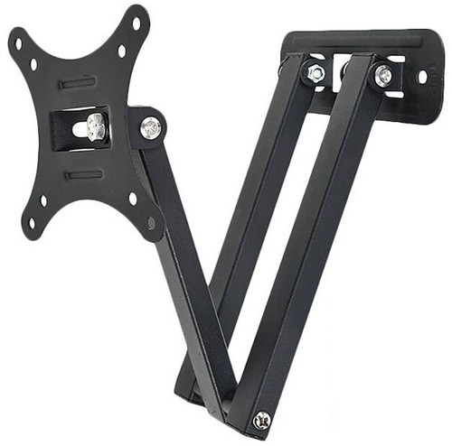 Universal Wall or Desk Height Adjustable Monitor Stand Mount Bracket Screws VESA - Picture 2 of 5