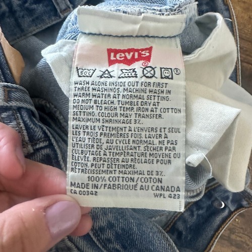 Vintage Levi’s 501 size 33x30 button fly Canada 90's high rise dec 1997 - Picture 12 of 17