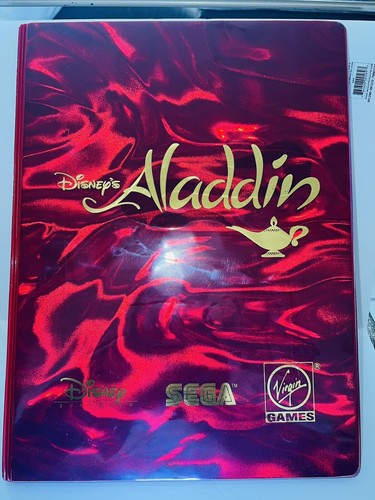 Rare Vintage 90's Disney's Aladdin SEGA Video Game The Genie Lamp Folder Notes - Picture 7 of 7