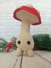 Adorable crochet amigurumi mushroom, Crochet Home decor, Boy mushroom, Handmade