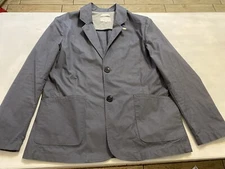 Men’s Peregrine Cotton Two Button Gray Sport Coat XL Made In England