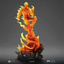 Iron Studios Fantastic Four First Steps Human Torch 1:10 Statue
