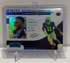 2021 Panini Contenders Draft Picks Micah Parsons Campus ID #25 Rookie RC