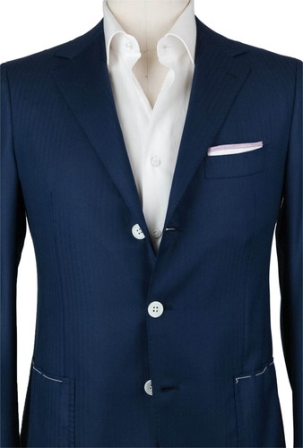 Principe d'Eleganza Navy Blue 160's Sportcoat - 38/48 - (VIRGA23900207) - Picture 2 of 4
