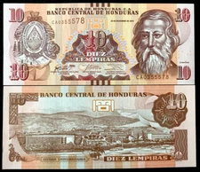 HONDURAS 10 Lempiras Year 2016 Banknote World Paper Money UNC