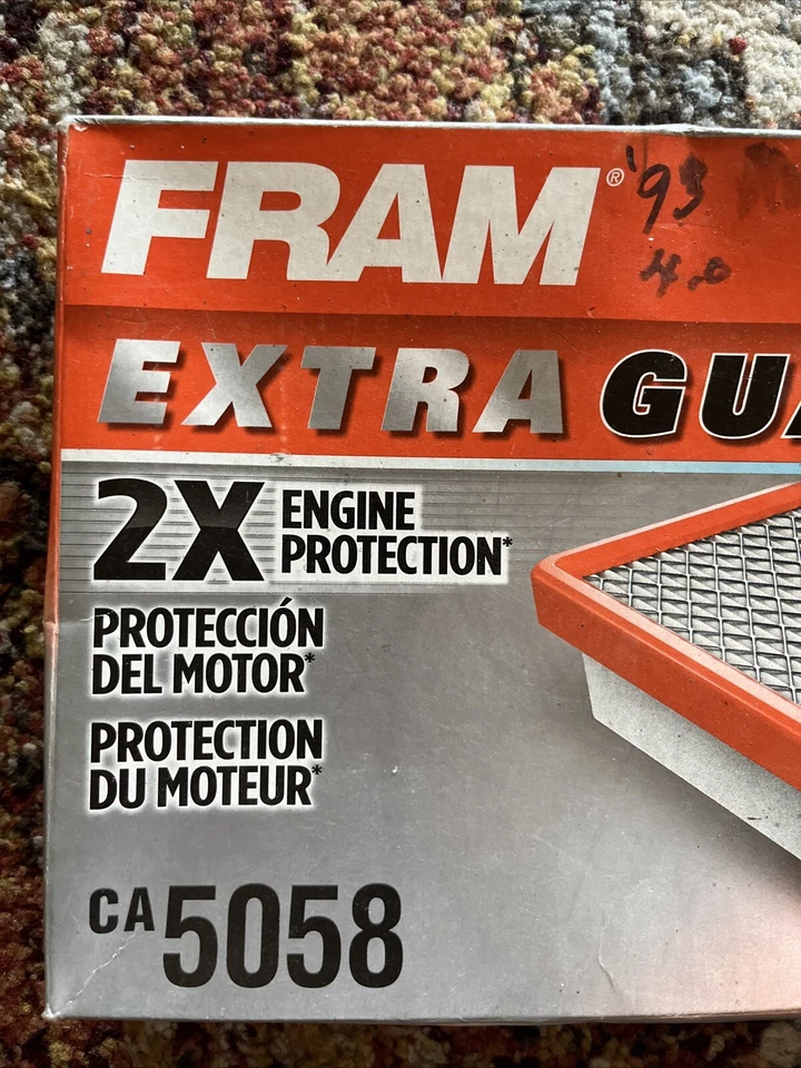 Filtro de aire protección motor Fram Extra Guard CA5058 12.000 millas 2x Foto 3 de 4