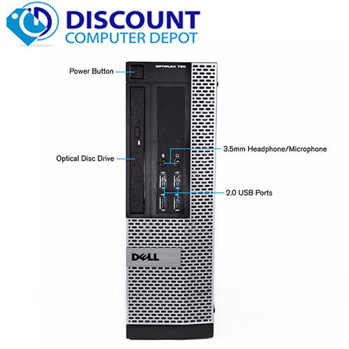 Dell Desktop Computer PC 8GB 500GB HDD Intel Quad Core i5 Windows 10 Pro 19" LCD - Picture 4 of 6