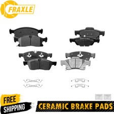 For Dodge Durango 2011 - 2016 2017 2018 2019 2020 Front Rear Ceramic Brake Pads