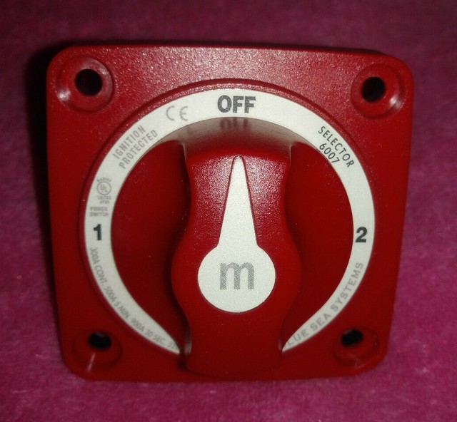 BLUE SEA SYSTEMS 2 POSITION SELECTOR SWITCH M SERIES BATTERY SWITCH