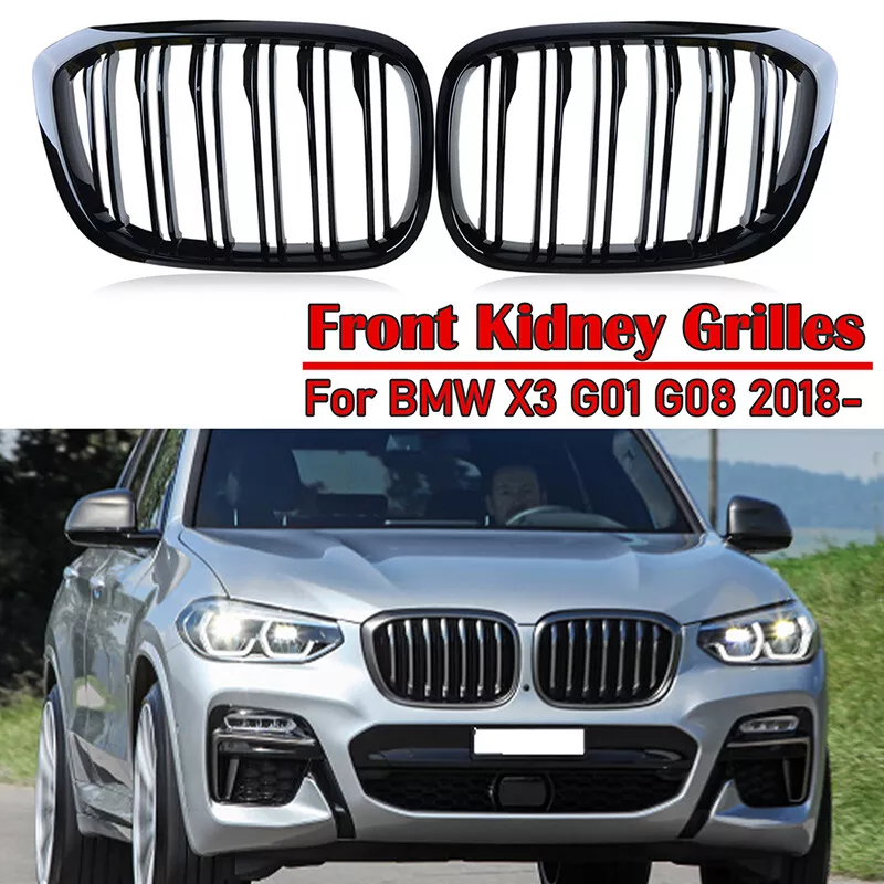 Parrilla frontal de riñón para BMW X3 X4 G0 G0 g01 black grill Parrilla frontal de riñón para BMW X3 X4 G0 G0