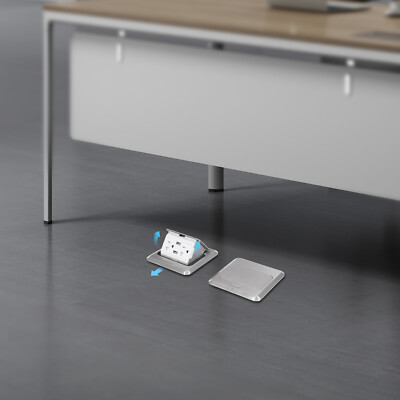 2PC Pop Up Floor Outlet Sockets with 2* USB Interfaces&US Standard Interfaces US