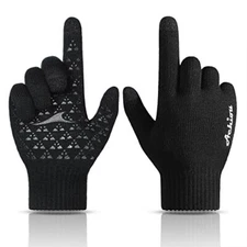 Achiou Winter Gloves for Men Women, Touch Screen Texting Warm 3 Size Choice