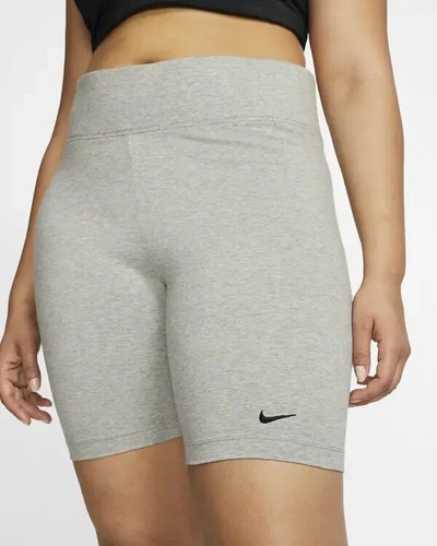 NIKE Women Essential Mid Rise Bike Shorts Grey - Plus Size 3X NWT $55