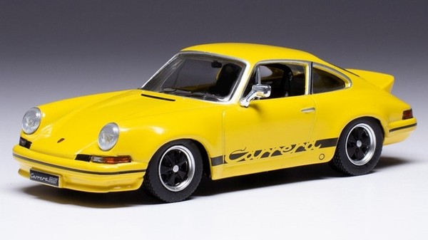 Modellauto Statisch Porsche 911 Carrera Rs 2.7 1973 Gelb Schwarz Massstab 1:43-image