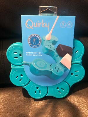 Quirky Pivot Power POP Junior Flexible Power Strip -  PPVJP-TL01 Teal Brand New