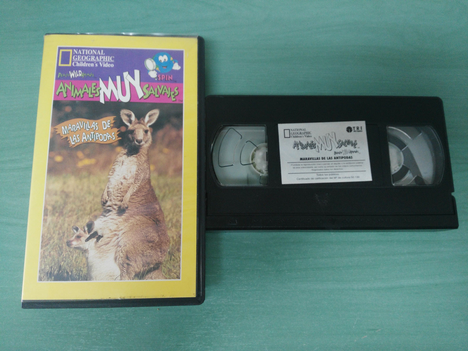 Wonders Of The Antipodes National Geographic Children - VHS Tape Castellano