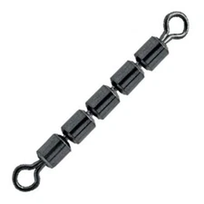 Pucci P5RC-1-5PK Rolling Swivels 5 Bead Chain Black #1 5Pack Fishing Gear