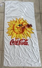 Coca Cola Incredible Summer Sun Coke Folds Into Bag Vintage 1996 Cotton EUC